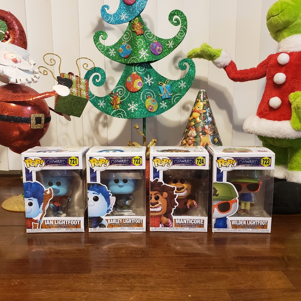 Funko Pop Disney Pixar Onward Bundle. 4 Funko Lot!